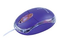 Urban Factory Cristal Mouse Optical USB 2.0, 800dpi, Internal Light, Purple - Souris - filaire - USB - violet BDM07UF