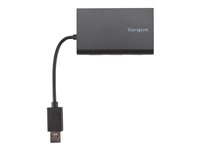 Targus - Concentrateur (hub) - 3 x SuperSpeed USB 3.0 + 1 x 10/100/1000 - de bureau ACH122EUZ