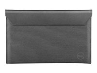 Dell Premier Sleeve 15 - Housse d'ordinateur portable - 15" - bouton pression magnétique en cuir noir avec extérieur gris chiné - pour Precision 5550; XPS 15 9500, 15 9510 DELL-PE1521VX