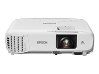 Epson EB-108 - Projecteur 3LCD - portable - 3700 lumens (blanc) - 3700 lumens (couleur) - XGA (1024 x 768) - 4:3 - LAN - gris, blanc V11H860040
