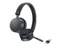 Dell Pro Wireless Headset WL5022 - Micro-casque - Bluetooth - sans fil - USB-A via adaptateur Bluetooth - certifié Zoom, Certifié pour Microsoft Teams - pour Chromebook 3110, 3110 2-in-1; OptiPlex 30XX, 7080; Precision 3260; Vostro 15 7510, 5625 DELL-WL5022