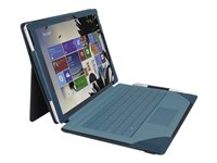 Urban Factory Elegant Folio Surface 3 Teal - Protection à rabat pour tablette - cuir artificiel - bleu-vert - pour Microsoft Surface Pro 4 SUR54UF