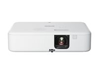 Epson CO-FH02 - Projecteur 3LCD - portable - 3000 lumens (blanc) - 3000 lumens (couleur) - Full HD (1920 x 1080) - 16:9 - 1080p - blanc et noir - Android TV V11HA85040