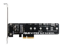 ASUS HYPER M.2 X4 MINI CARD - Adaptateur d'interface - M.2 - Expansion Slot to M.2 - M.2 Card - 32 Gbit / s - PCIe 3.0 x4 - pour Asus Z170, H170, X99, Z97, H97, B85 Motherboard Series HYPER M.2 X4 MINI