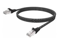 Vision Premium - Câble réseau - RJ-45 (M) pour RJ-45 (M) - 50 cm - UTP - CAT 6 - démarré, bloqué - braided TC 0.5MCAT6/HQ